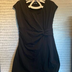 Lands End short sleeve size medium women’s little black work dress